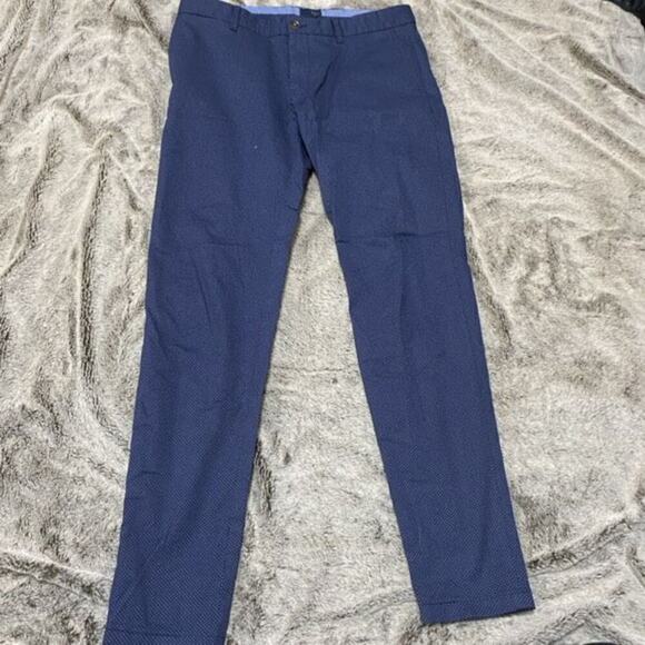 Lufian slim fit blue pants trousers | Sz 34 SEE MEASUREMENTS - Picture 3 of 7